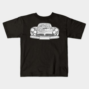 Jensen C-V8 1960s British classic car monochrome Kids T-Shirt